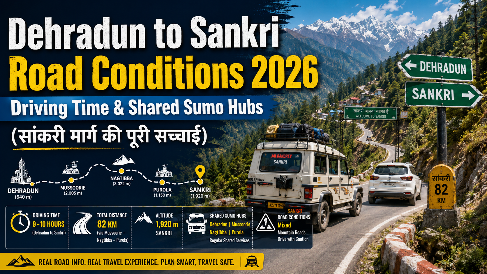 Dehradun to Sankri Road Conditions 2026: Driving Time & Shared Sumo Hubs (सांकरी मार्ग की पूरी सच्चाई)
