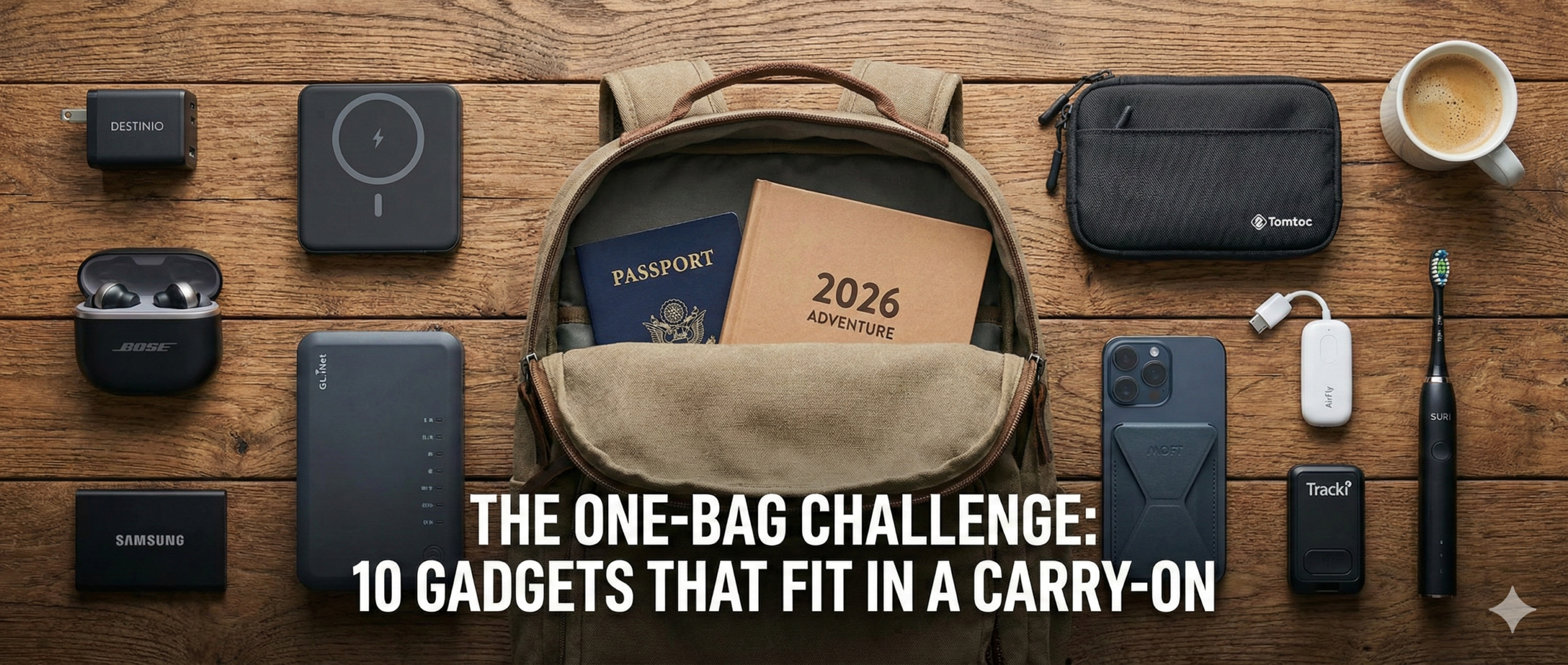 The One-Bag Challenge: 10 Gadgets That Fit in a Carry-On
