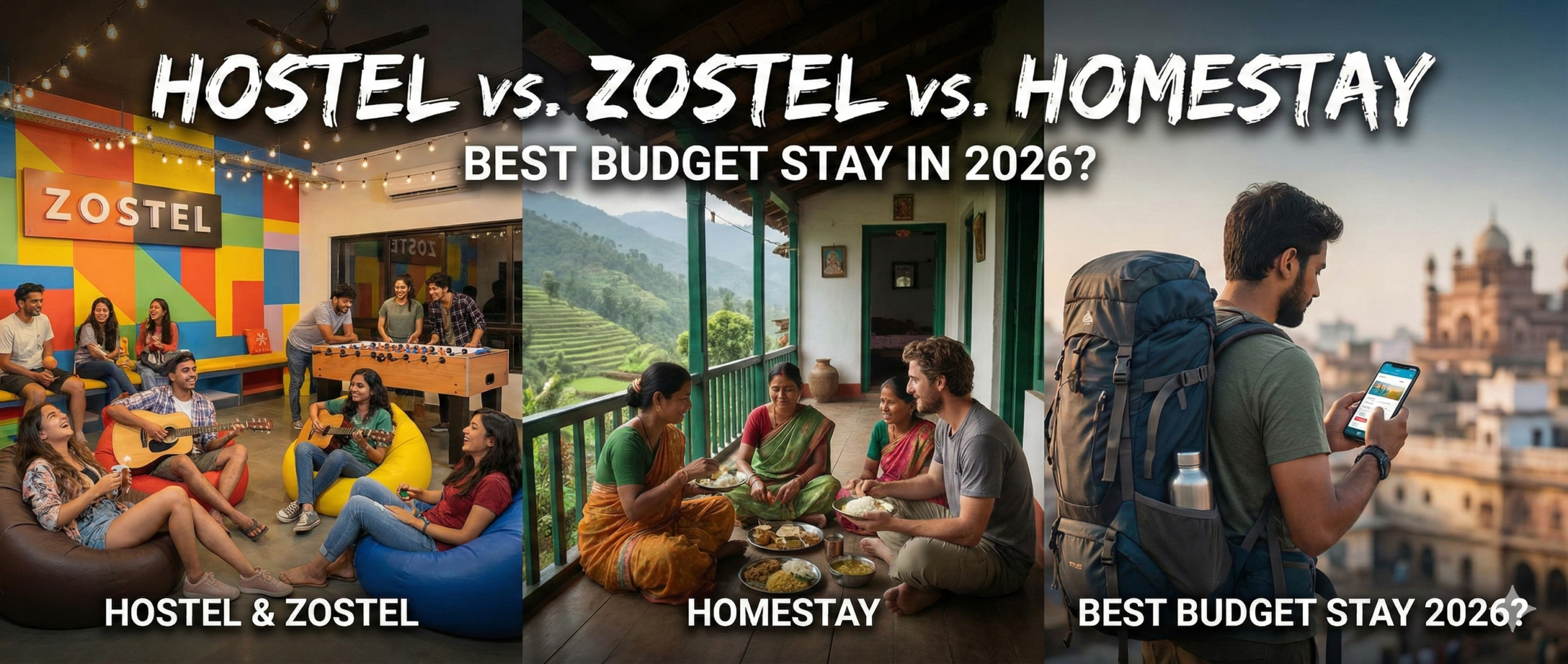 Hostel vs. Zostel vs. Homestay: Best Budget Stay in 2026?