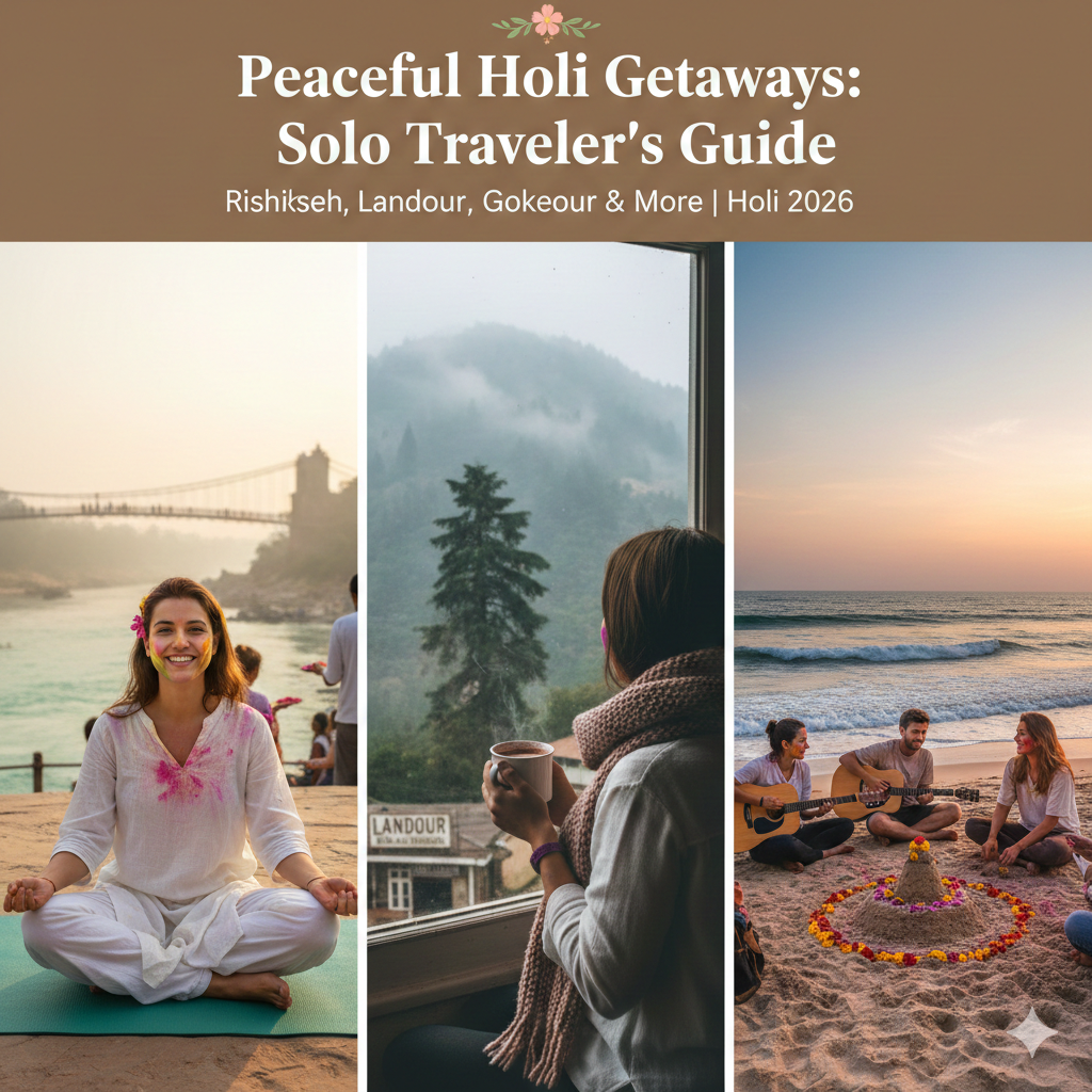 Top 5 Peaceful Holi Getaways for Solo Travelers