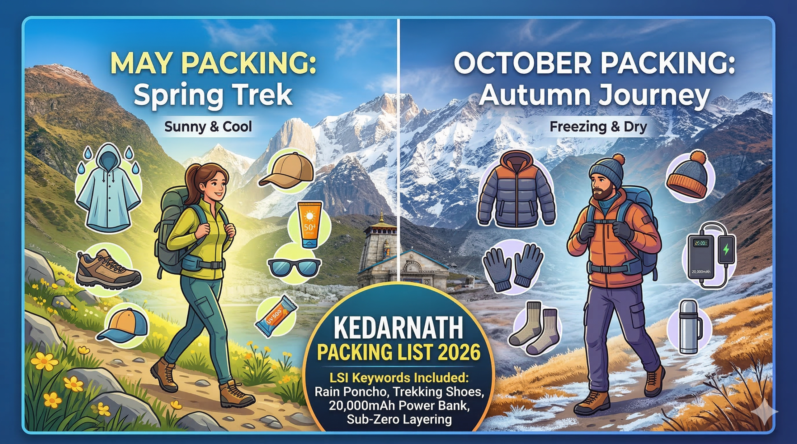 What to Pack for Kedarnath in May vs. October 2026