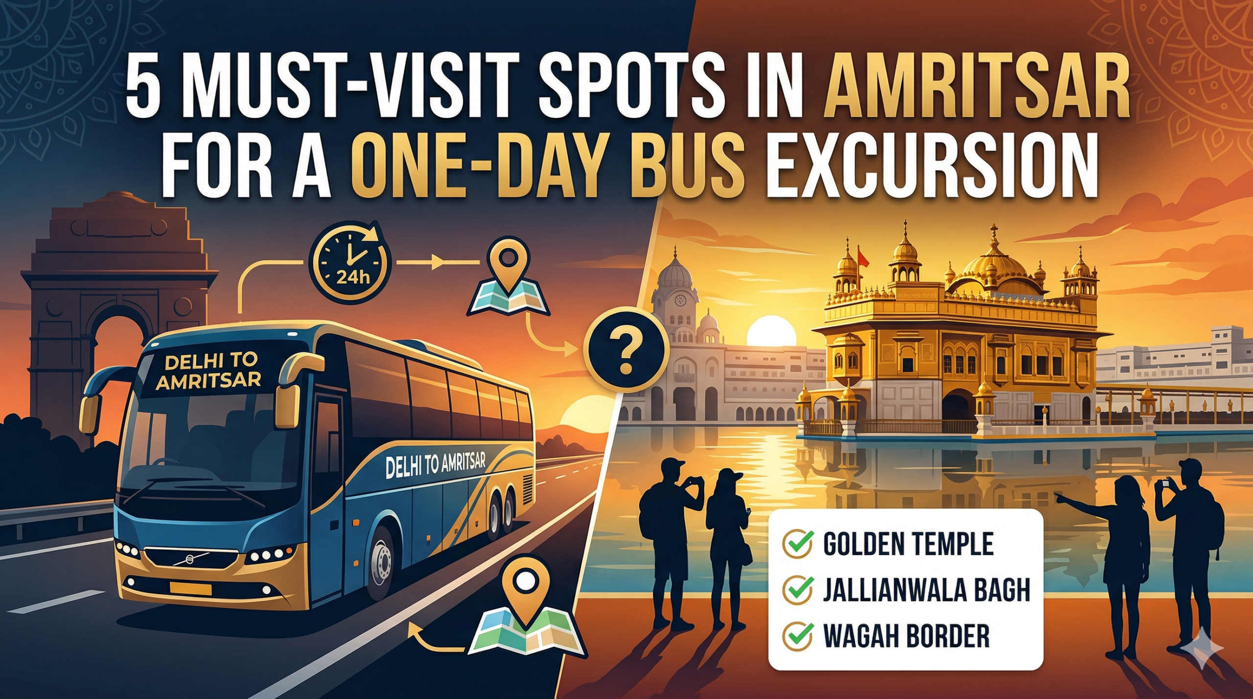 5 Must-Visit Spots in Amritsar for a One-Day Bus Excursion