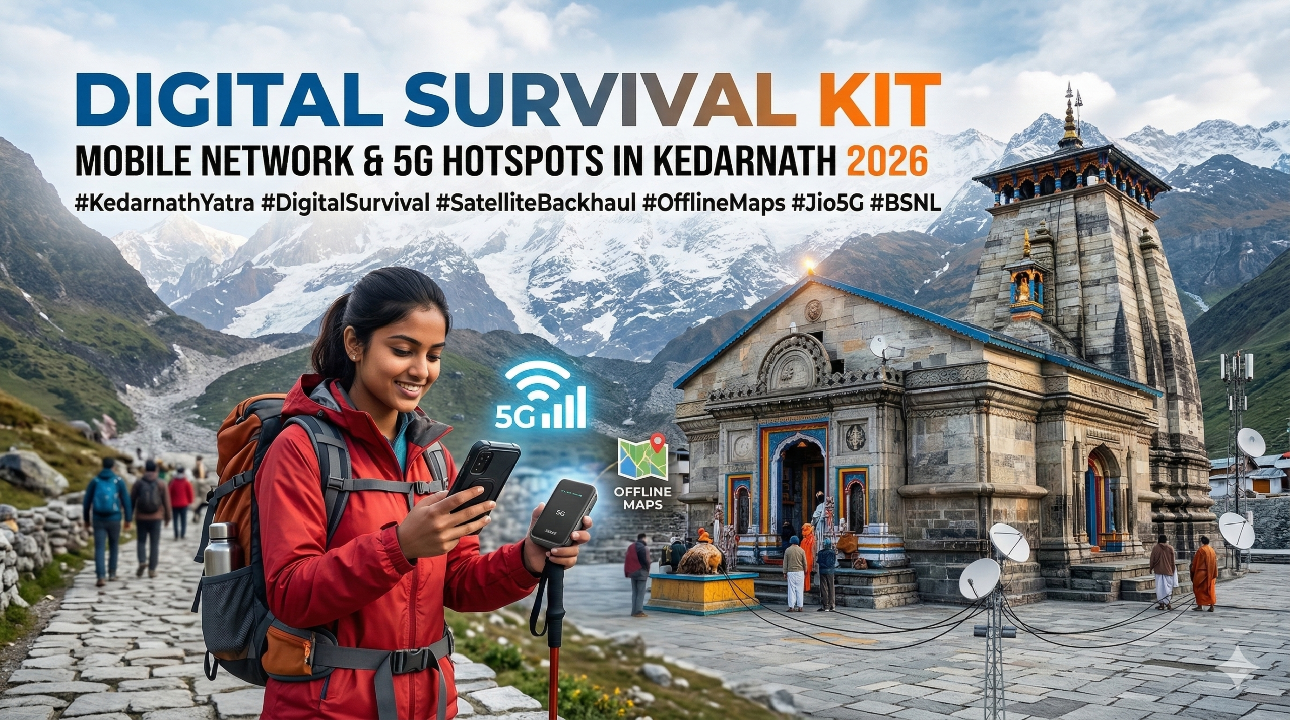 Digital Survival Kit: Mobile Network & 5G Hotspots in Kedarnath 2026
