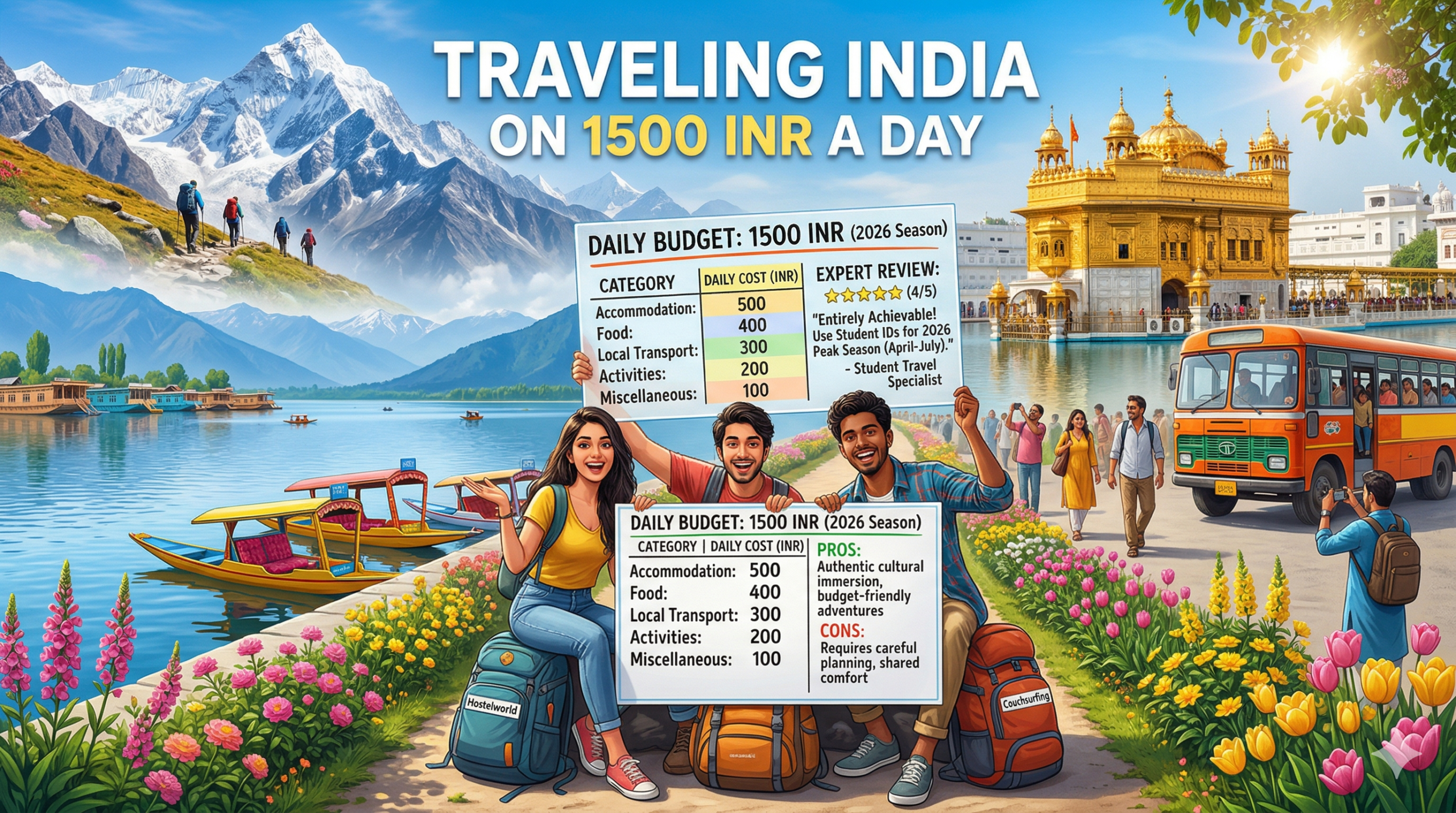 Traveling India on 1500 INR a Day: A Budget Guide for Students This Summer