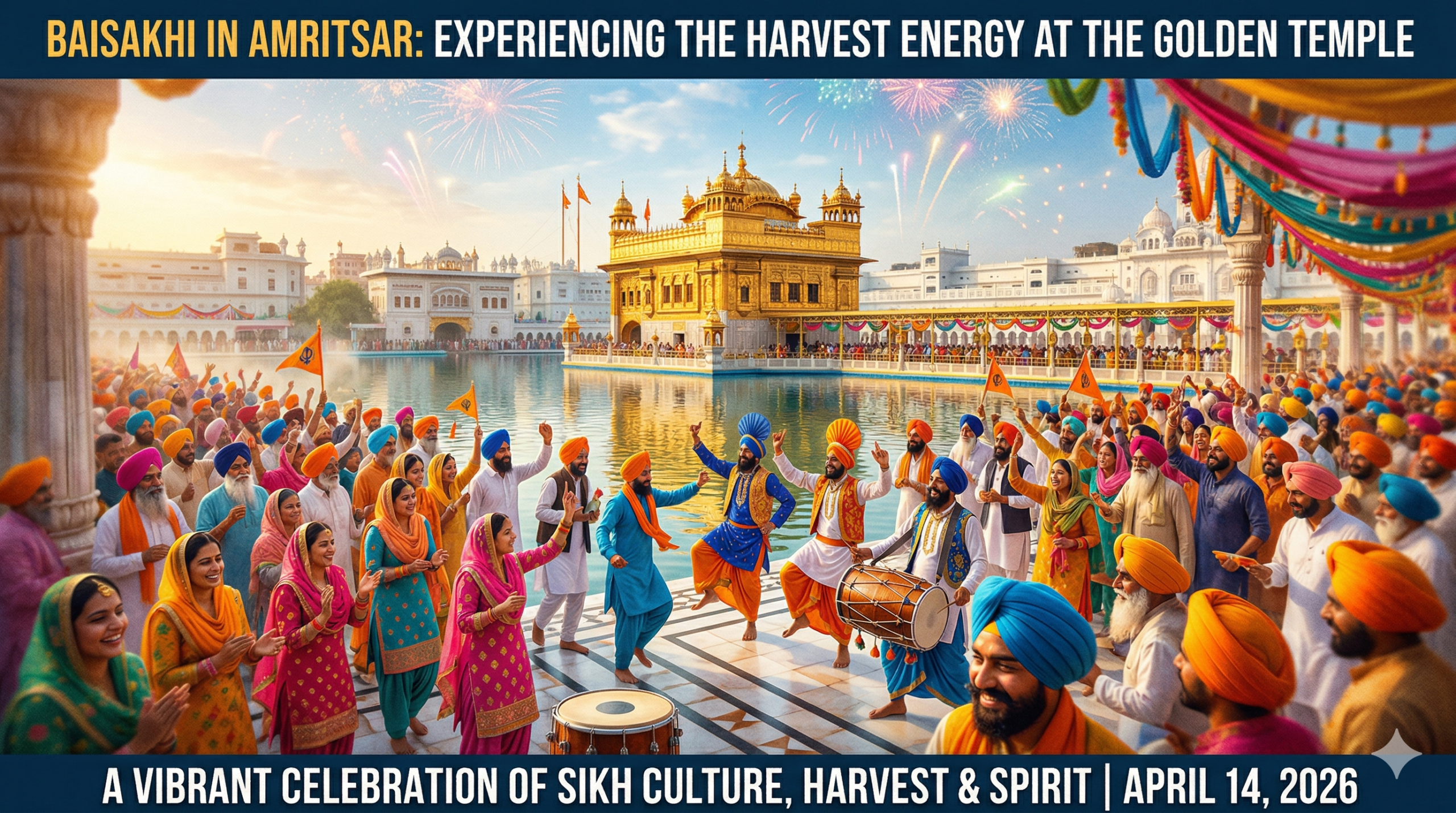 Baisakhi in Amritsar: Experiencing the Harvest Energy at the Golden Temple (April 14)