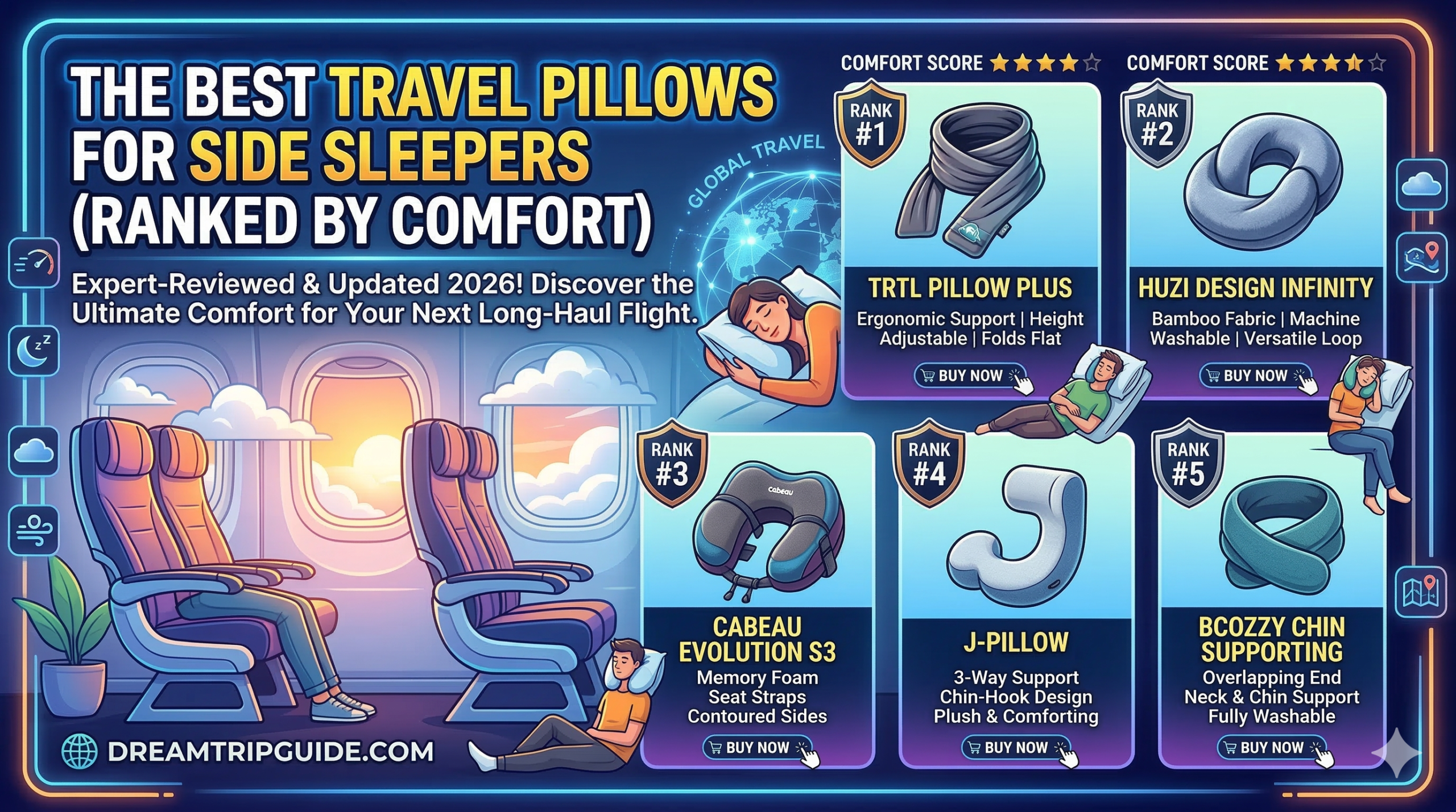 The Best Travel Pillows for Side Sleepers
