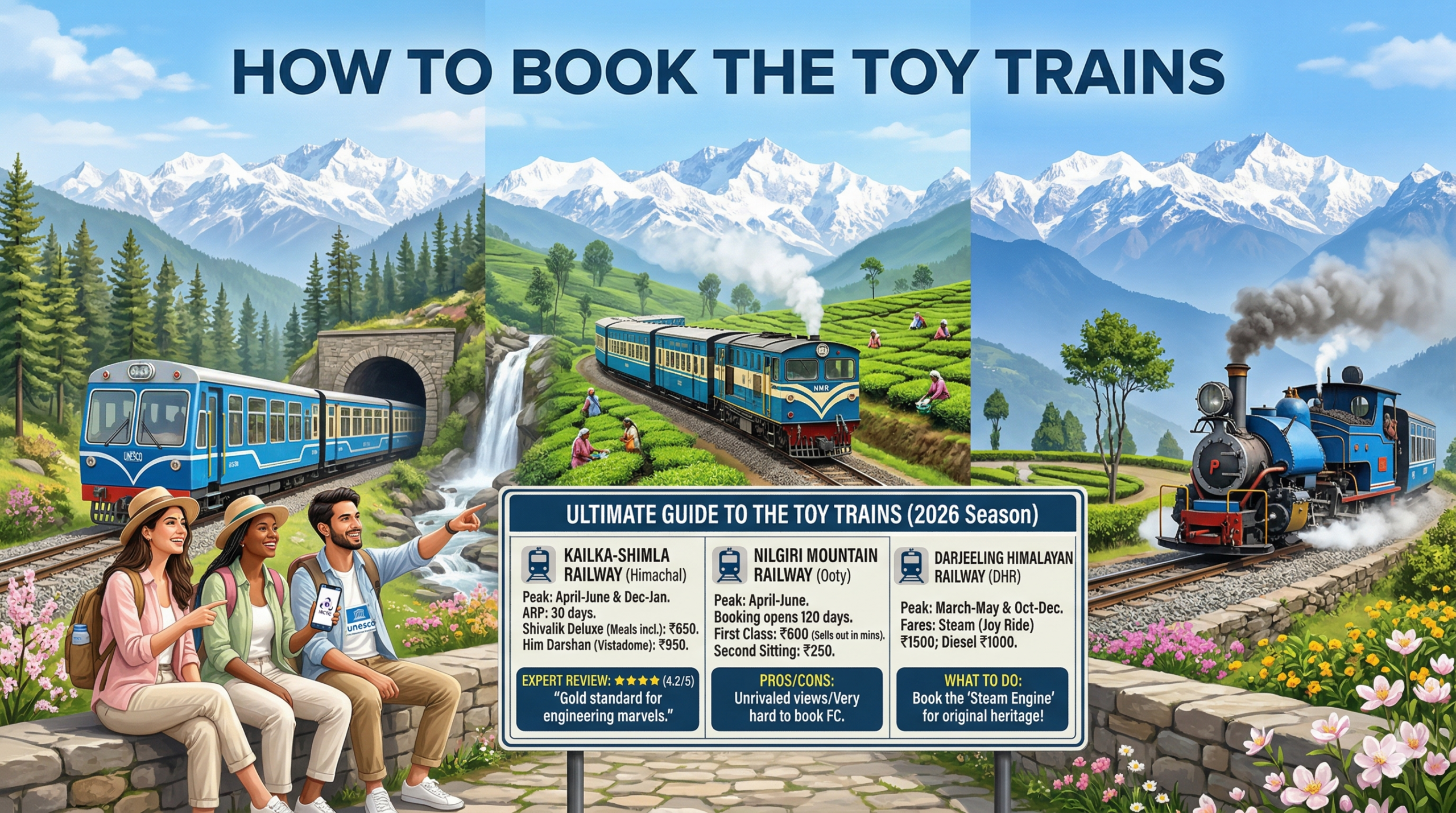 How to Book the "Toy Trains": A guide to the Shimla, Ooty, and Darjeeling railways