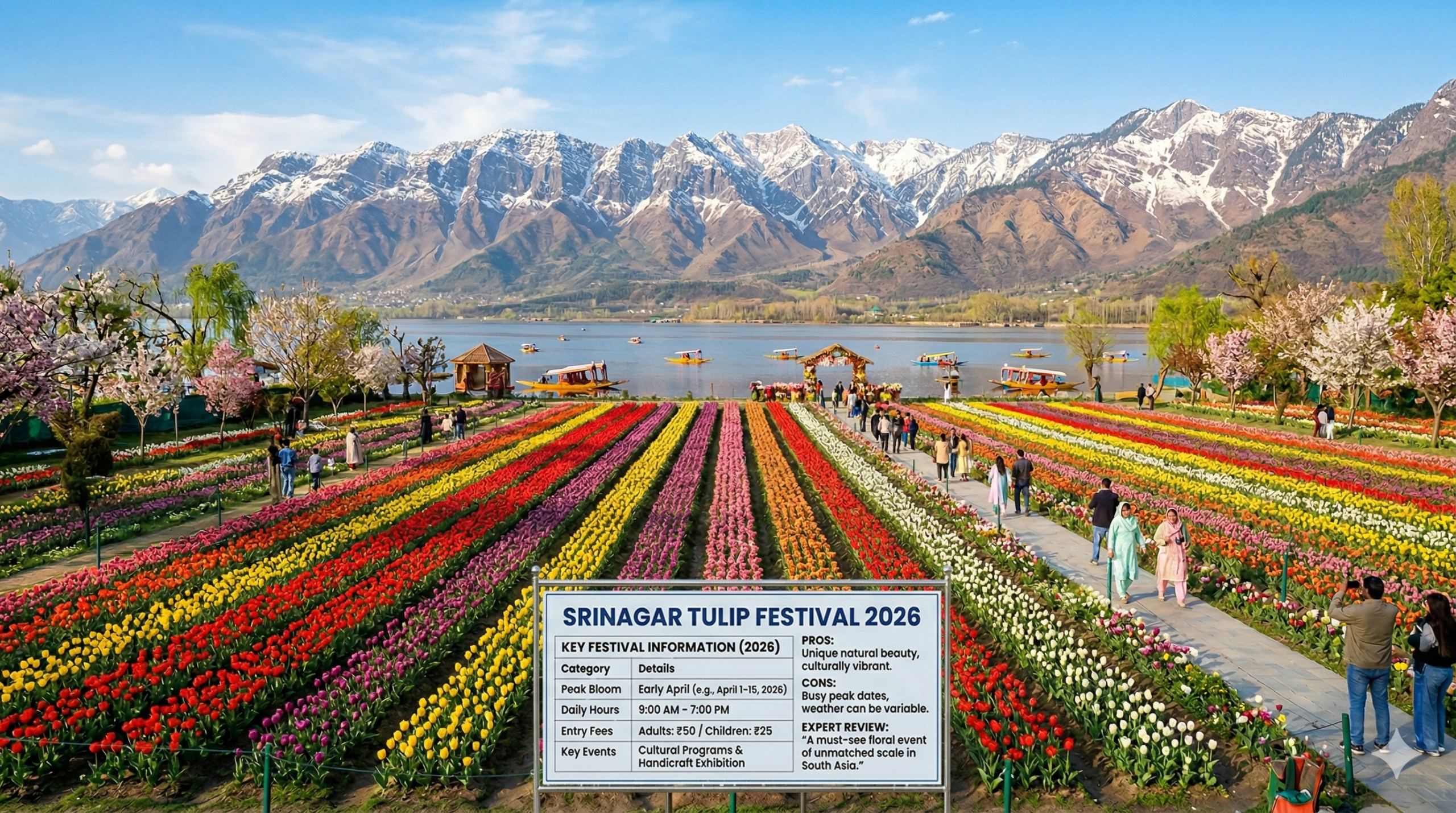 Kashmir in Bloom: Srinagar Tulip Festival Guide 2026 (Peak Season)