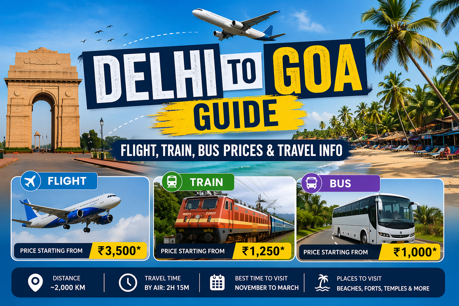 Delhi to Goa Guide