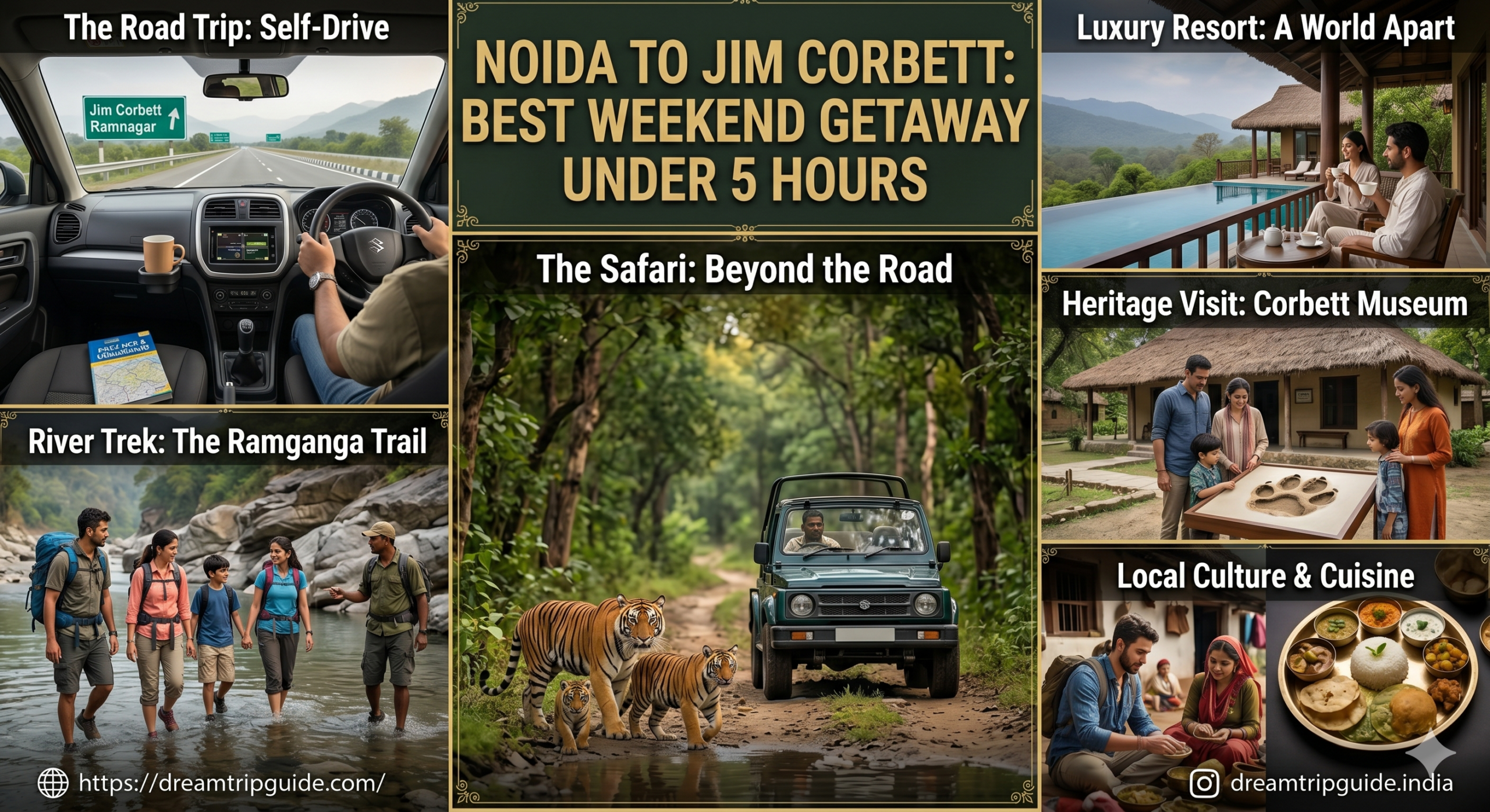 Noida to Jim Corbett