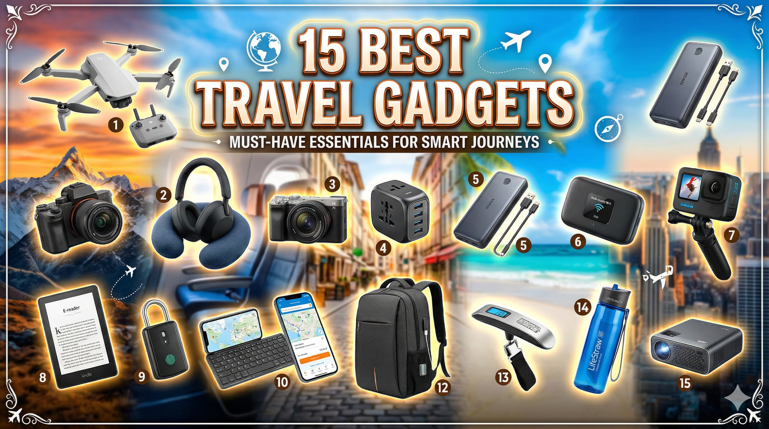 15 Best Travel Gadgets for International Trips