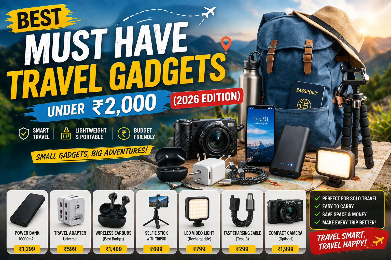 Travel Gadgets Under ₹2,000