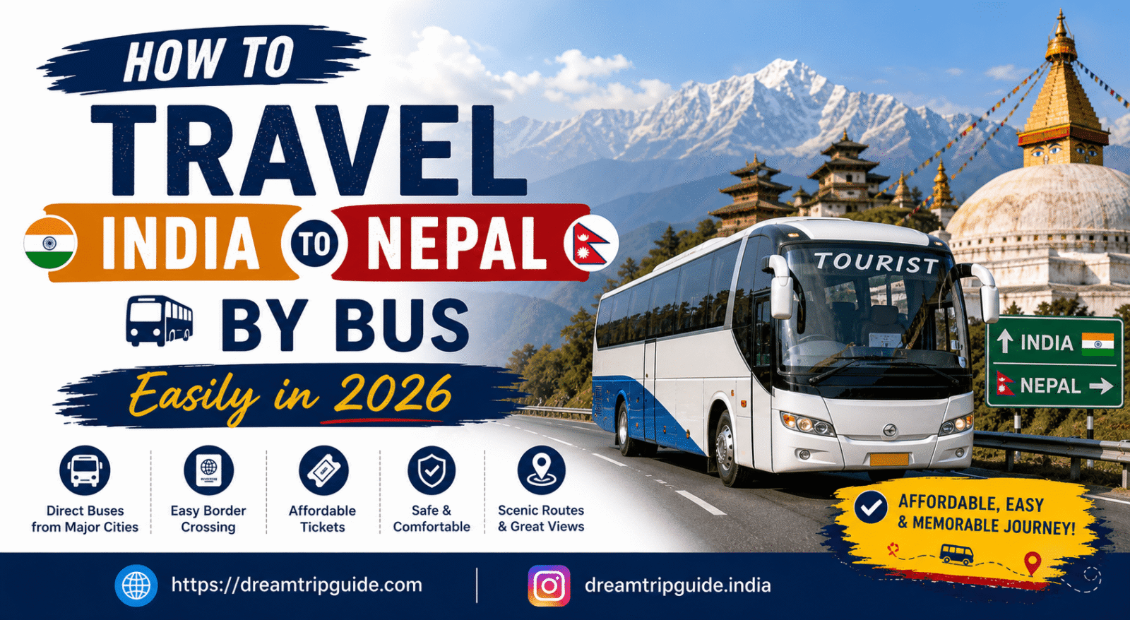 How to Travel India to Nepal by Bus