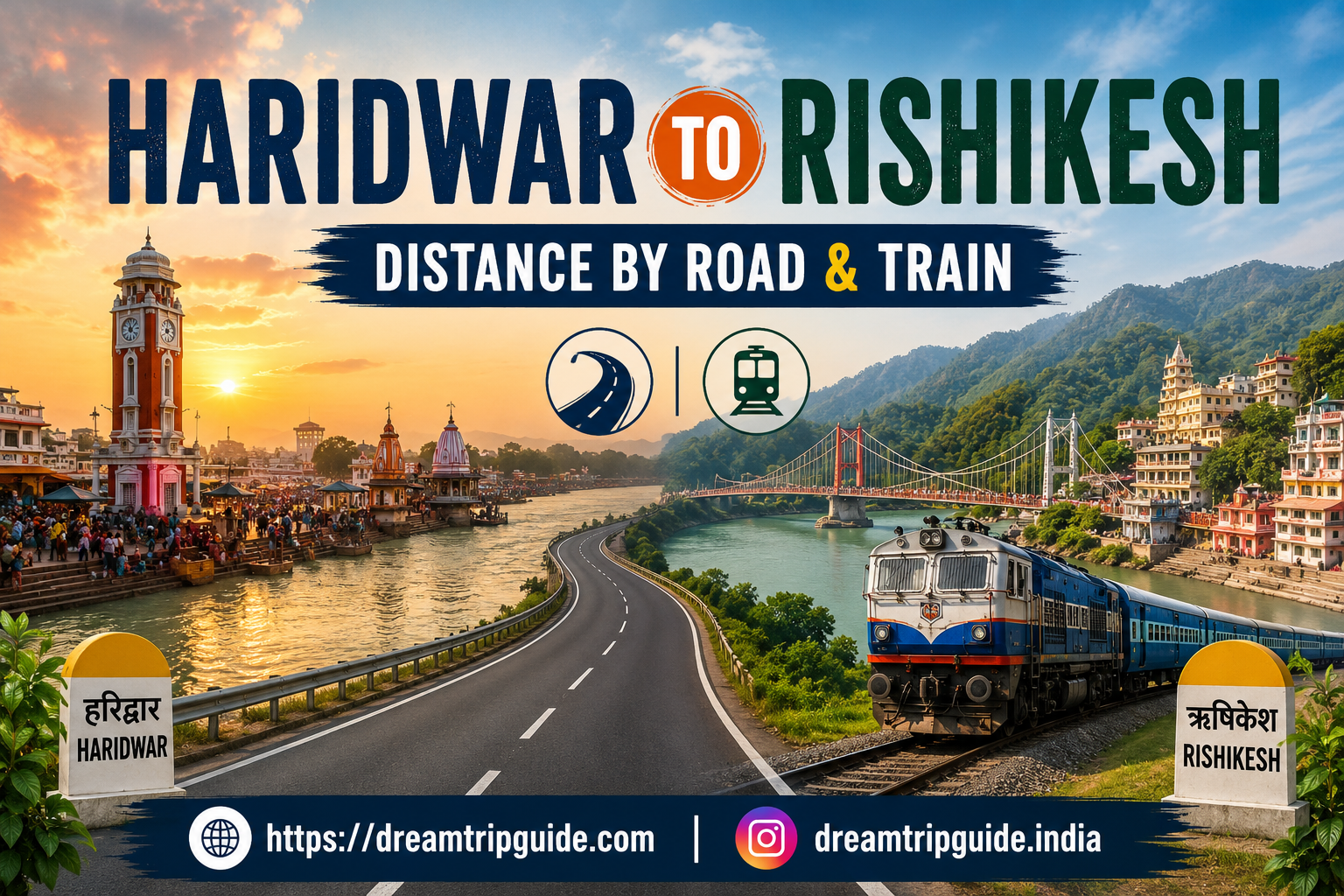 Haridwar to Rishikesh Distance