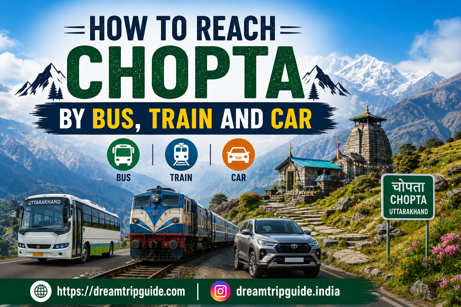 How to Reach Chopta