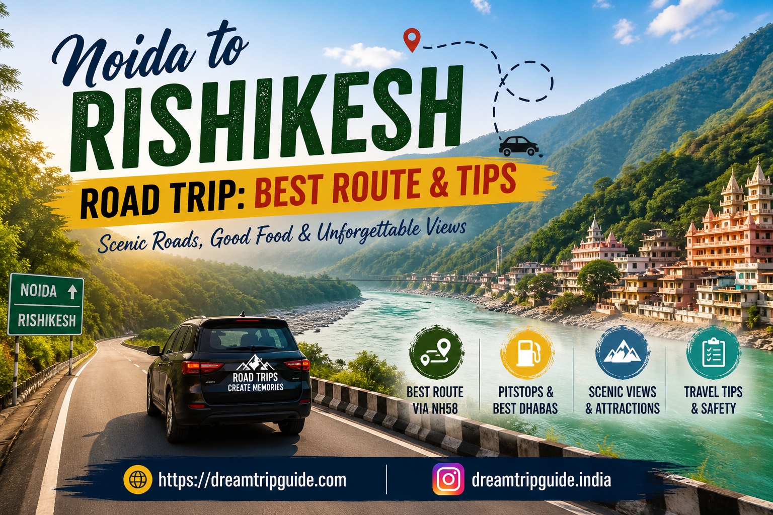 Noida to Rishikesh Road Trip