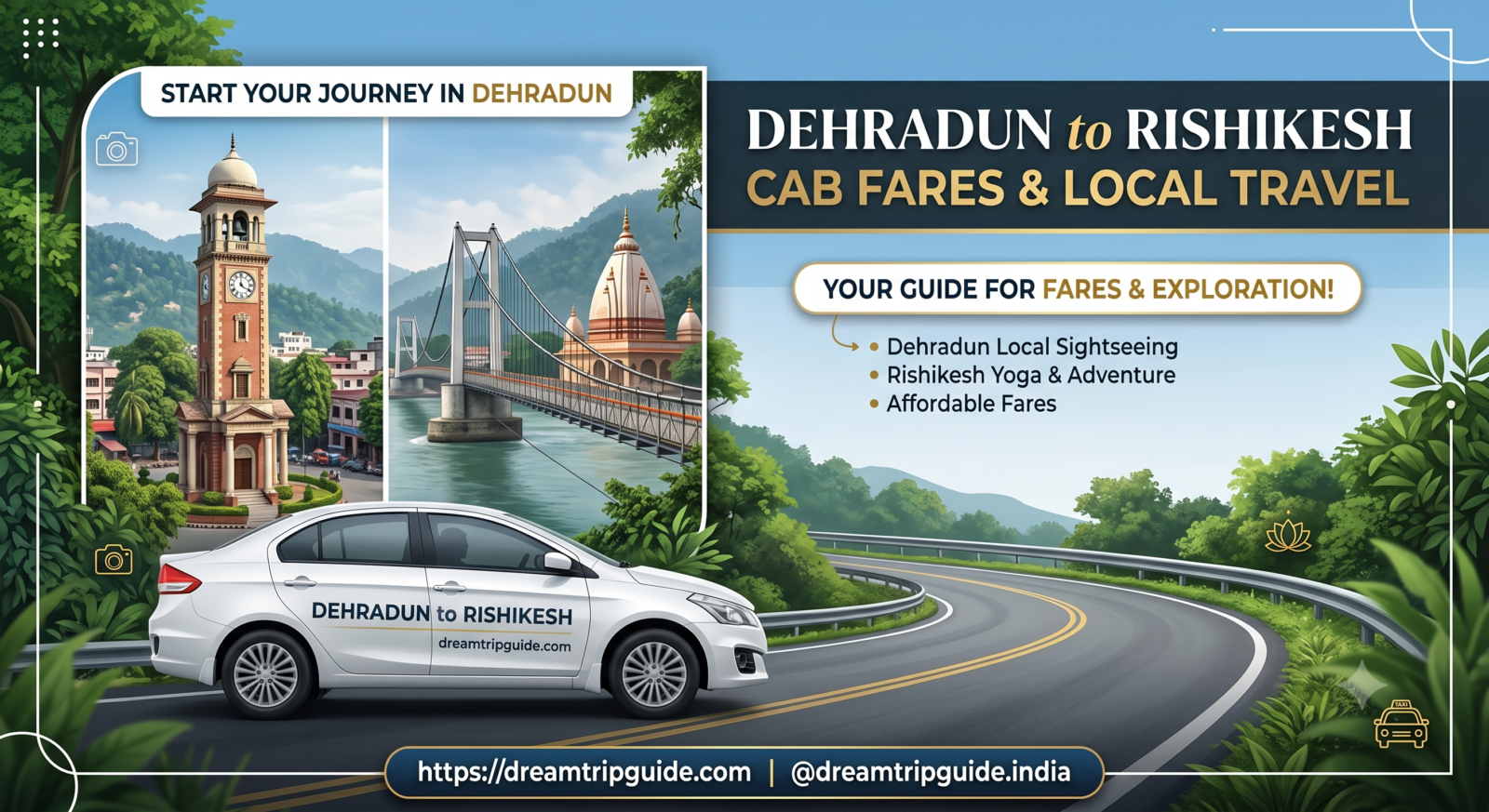 Dehradun to Rishikesh Cab