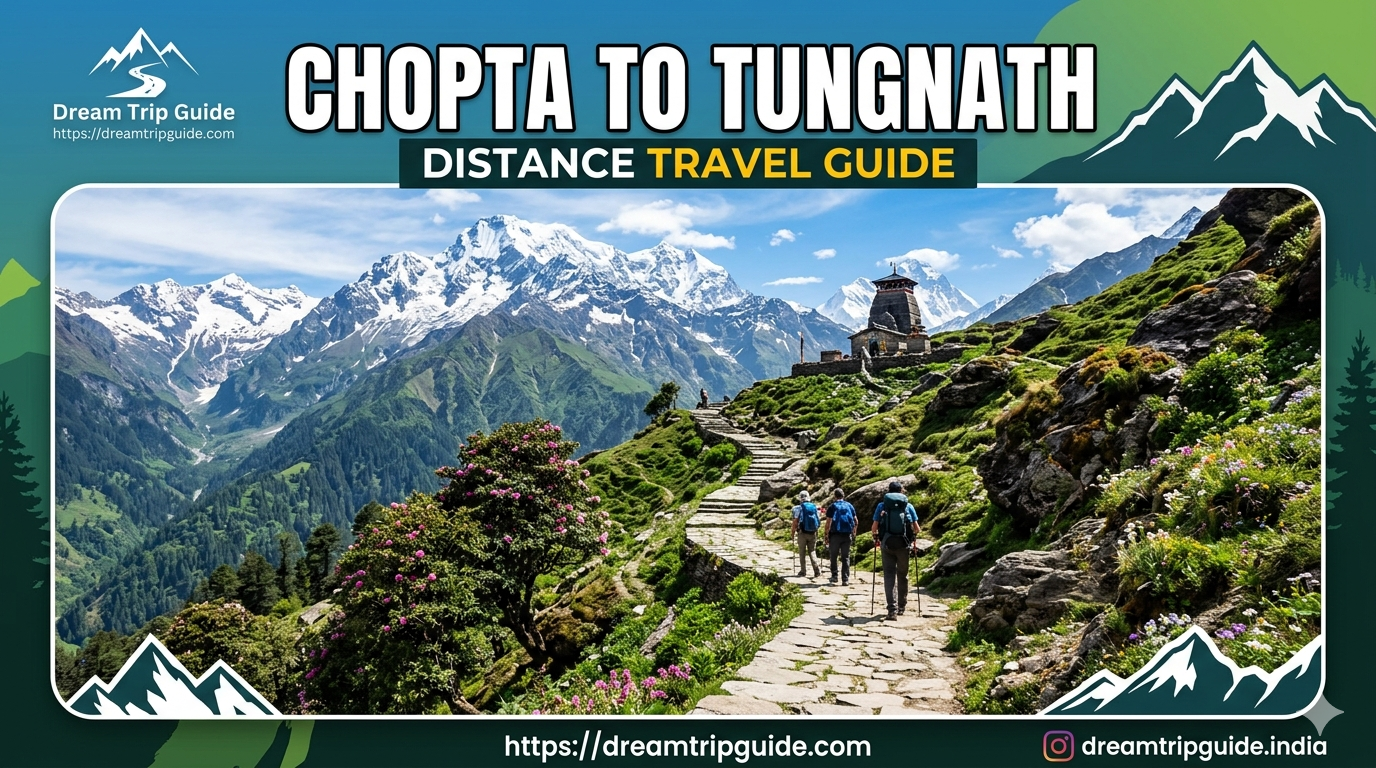 Chopta to Tungnath Distance