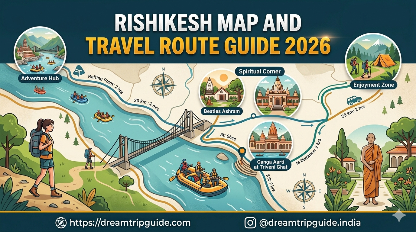 Rishikesh Map and Travel Route Guide 2026