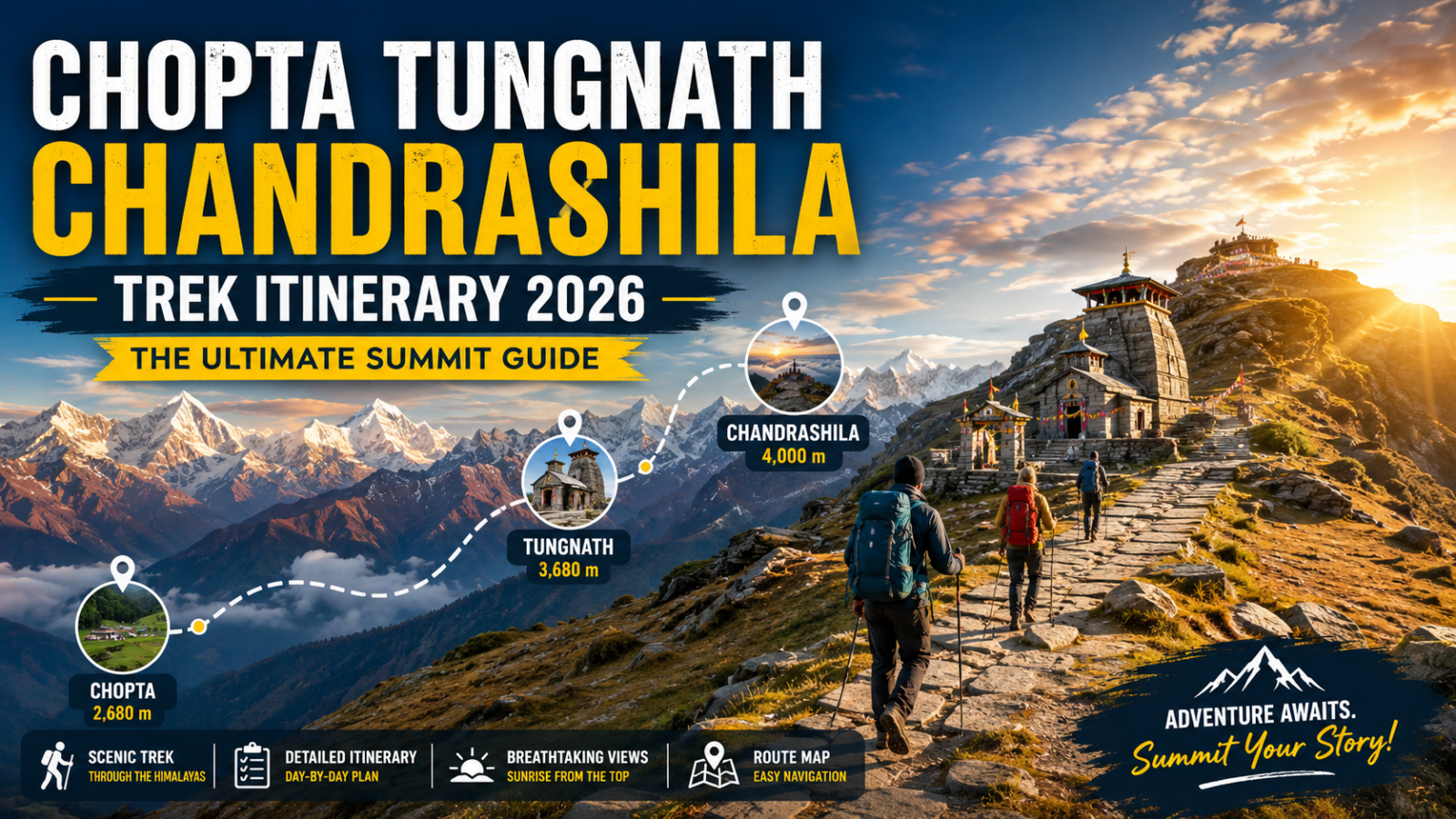Chopta Tungnath Chandrashila Trek Itinerary 2026: The Ultimate Summit Guide