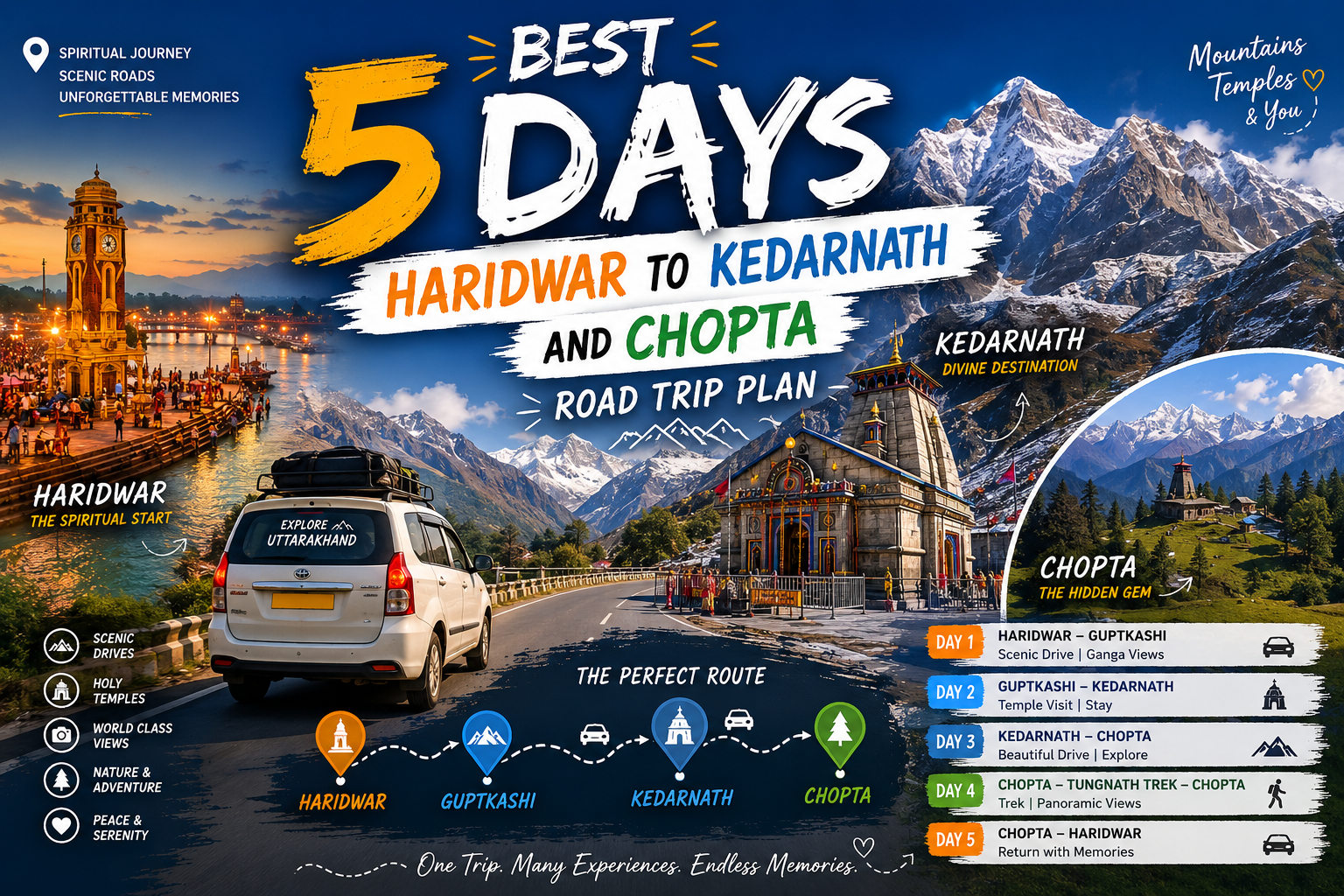5 Days Haridwar to Kedarnath