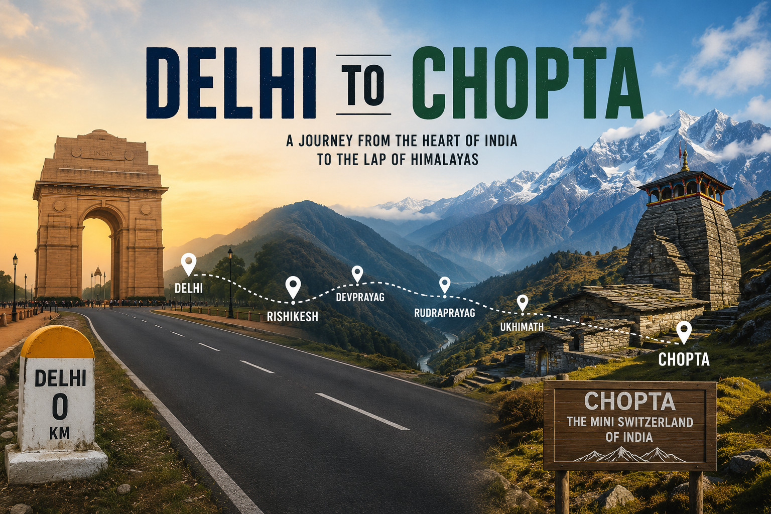 Delhi to Chopta Road Trip