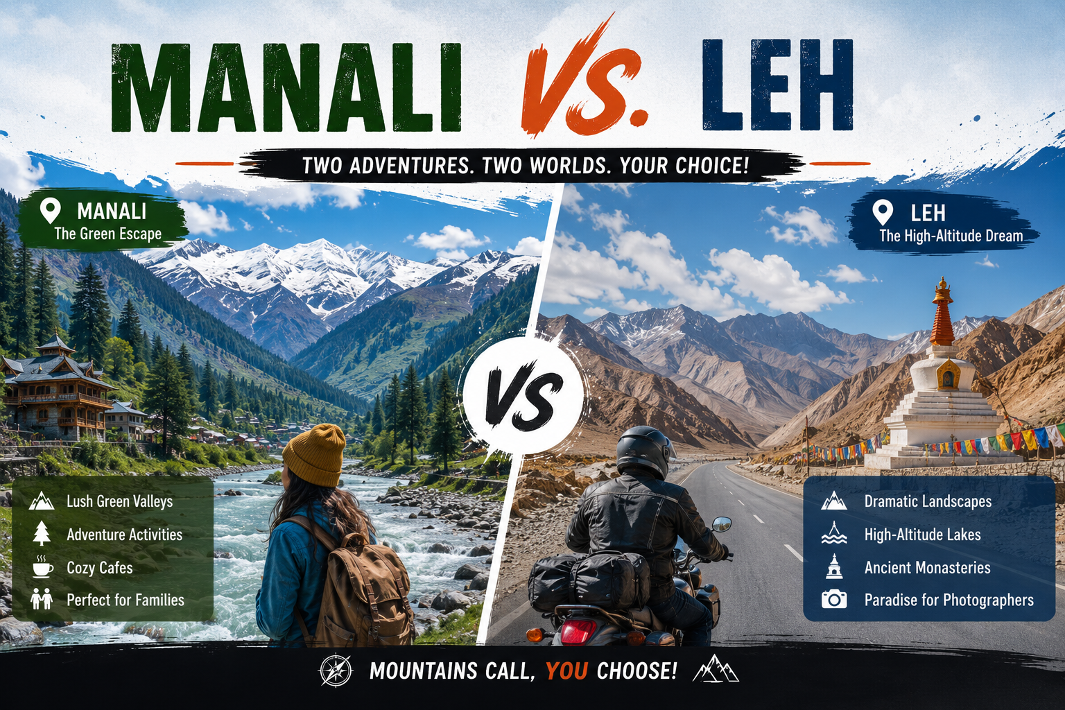 Manali vs Leh